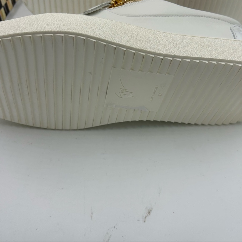 Men’s Giuseppe Zanotti low top leather sneakers size 47 made in Italy. - Picture 8 of 11